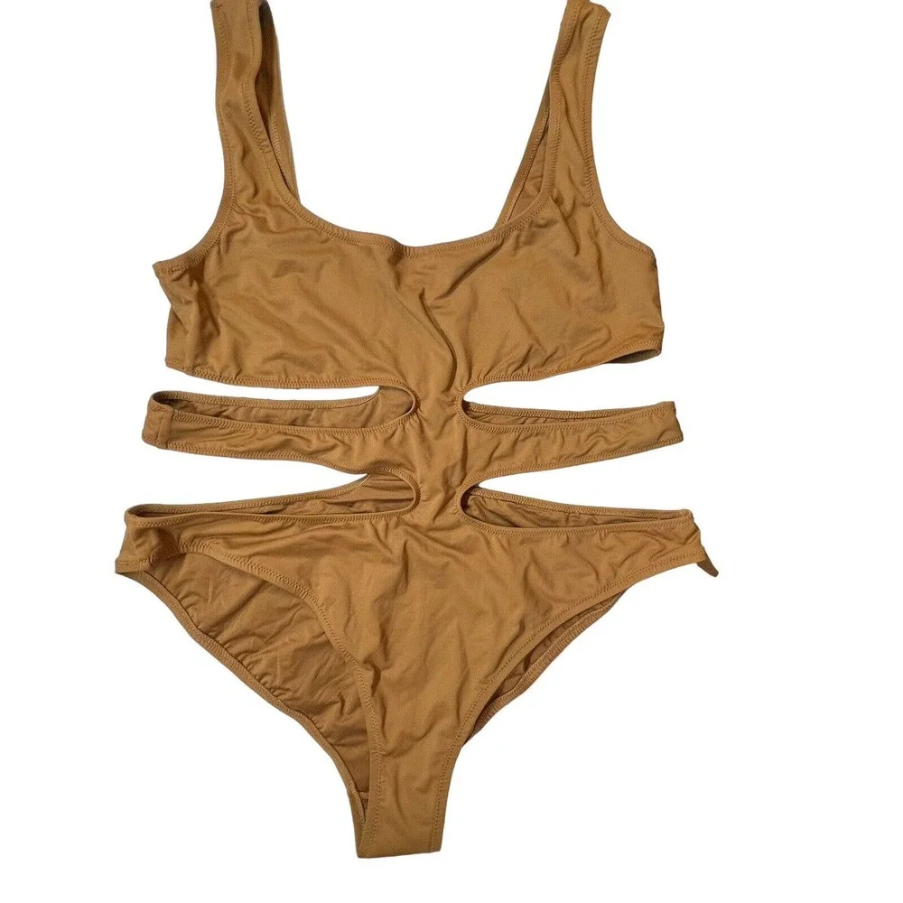 Skims Almond Monokini One Piece‎ 2X New